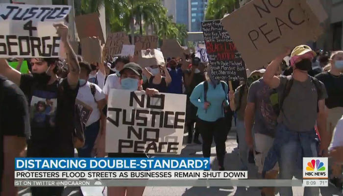 NBC Finally Notices COVID ‘Double-Standard’ With Protests | Newsbusters