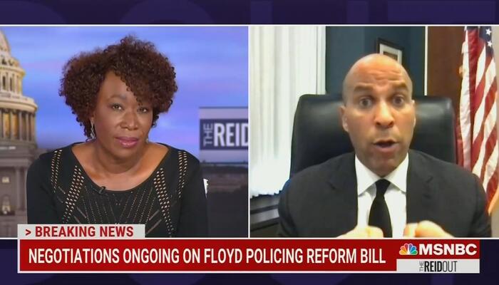 WATCH: Joy Reid Squirms When Booker Says She Can't Paint GOPers 'With a Broad Brush'