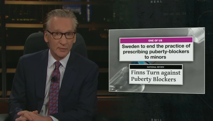 Maher Blasts Left For Giving Puberty Blockers to Children