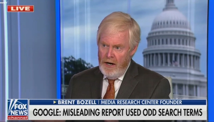 ‘Manipulating the Data’: MRC’s Brent Bozell Highlights Google Search’s Pro-Democrat Election Bias