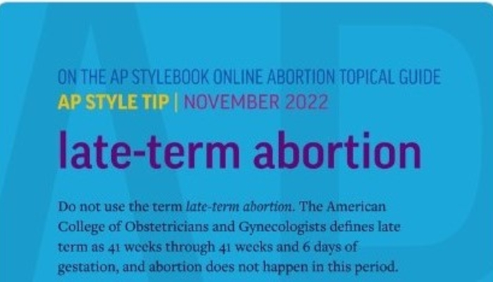 AP’s War on Plain English: Don’t Use the Term ‘Late-Term Abortion’