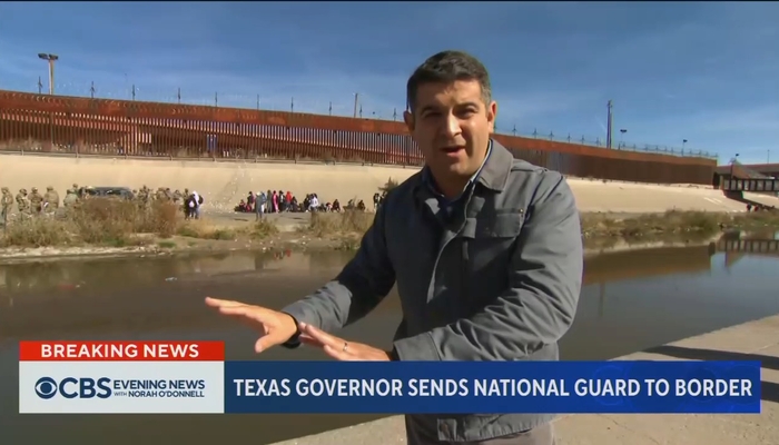 CBS Whines Texas National Guard is Cracking Down on Illegal Migrants