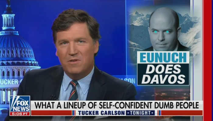 Tucker Mocks Brian Stelter's World Economic Forum 'Disinformation' Panel