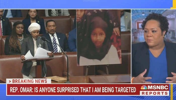 NextImg:MSNBC: Omar Removed For 'Criticism Of Israel,' GOP Is Hypocritical