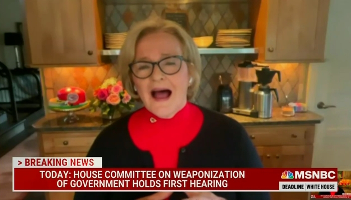 NextImg:MSNBC's McCaskill Wails Over GOP Weaponization Committee Hearings