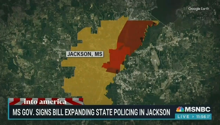 NextImg:MSNBC Says It's Racist for State Police to Enforce Law in Jackson, MS