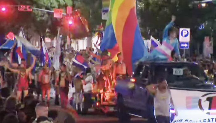 NextImg:Austin School District Shuttles Students to Raunchy Pride Parade