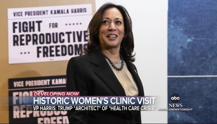 NextImg:REGIME MEDIA: All But NBC Tout VP Harris' Planned Parenthood Visit