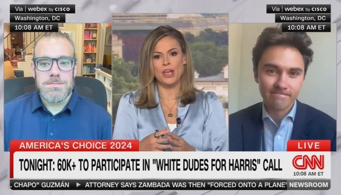 CNN Promotes 'White Dudes for Harris' Video Call with David Hogg