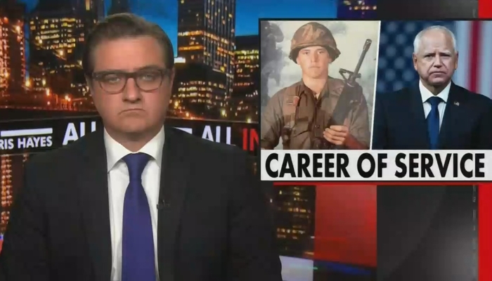 MSNBC's Chris Hayes Frantically Tries To Firefight For Walz’s Military Service