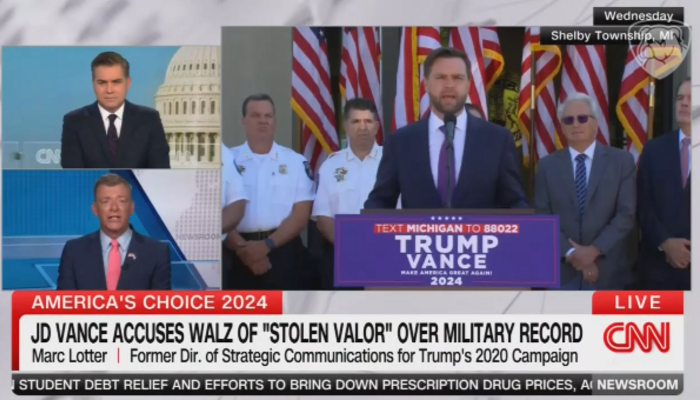 Former Trump Advisor Schools Acosta Over Walz Military Embellishments