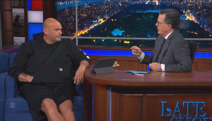 NextImg:Colbert, Fetterman Beg Reluctant Voters To Choose Harris