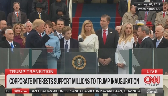CNN's Sour Grapes! Whining About Corporations Funding the Trump Inaugural