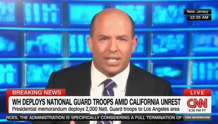 Stelter Spews Vastly Peaceful Talk, Accuses Trump of Violence-Stoking Authoritarianism
