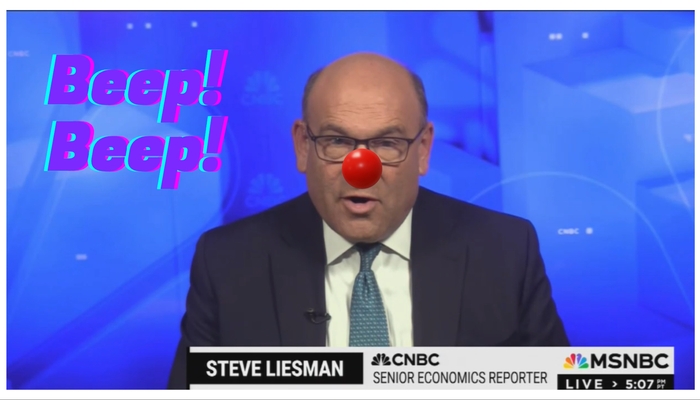 CNBC’s Steve Liesman Wears the Clown Nose With Latest Good Inflation Report for Trump