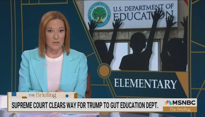 NextImg:The Sky Is Falling! Psaki Fearmongers Education Department Cuts