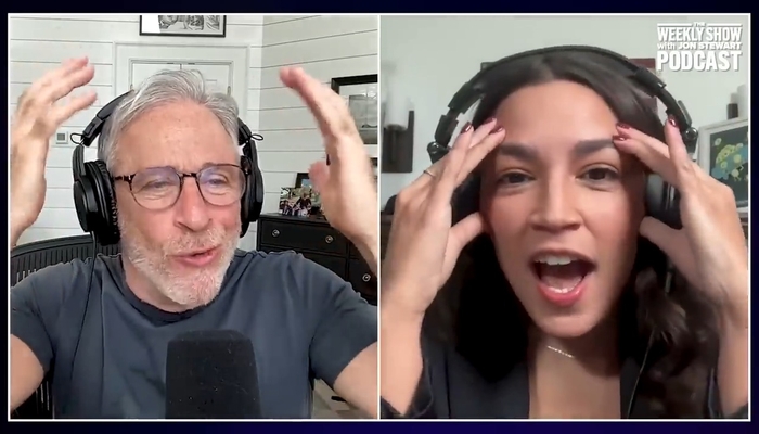 NextImg:90 Percent of Jon Stewart's Podcast Guests Have Been Liberals