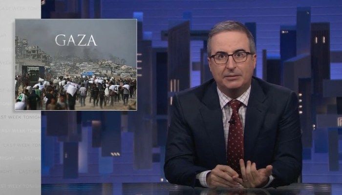 NextImg:Oliver Tries to Blame U.S. For Gaza Hunger