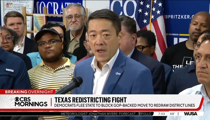 NextImg:Networks Hail Texas Dems Fleeing to Illinois, Fighting for ‘Democracy’ vs. GOP ‘Turmoil’