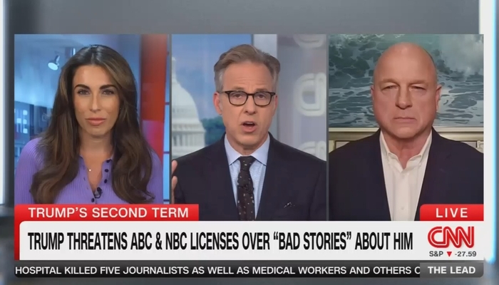 NextImg:Tapper Scoffs at the Fact Media Gives Trump Over 90% Negative Coverage