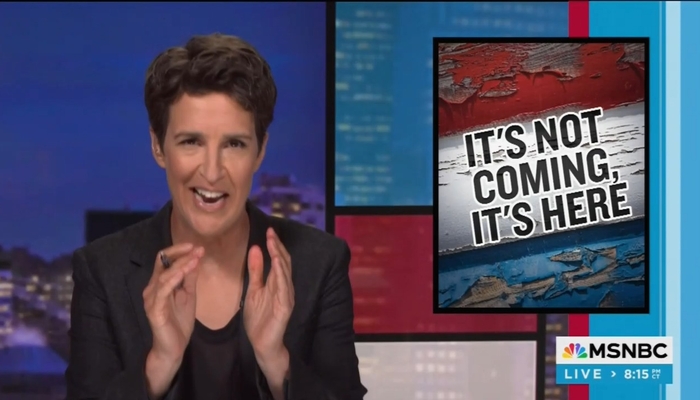 NextImg:Rachel Maddow Rants! America Is Now A 'Consolidating Dictatorship'
