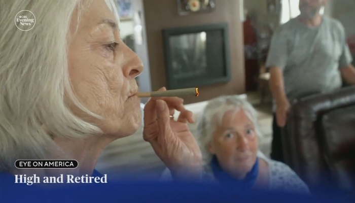 NextImg:CBS Falls Head Over Heels For Surge in Baby Boomers Being Hooked on Weed