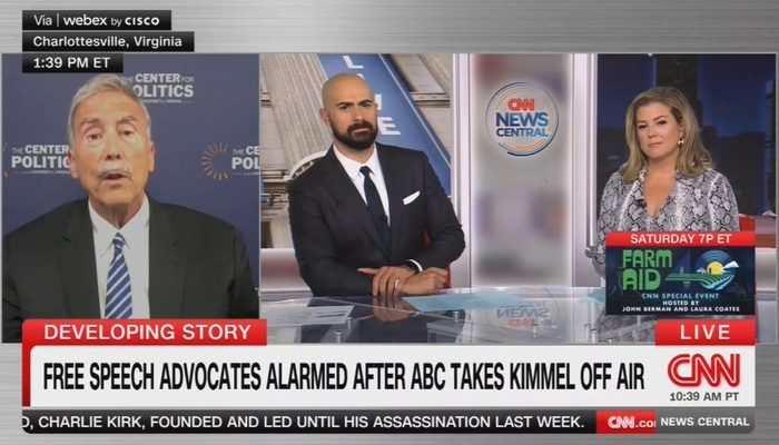 INSANE! CNN Guest Compares Kimmel Suspension to Civil War, WWI Censorship