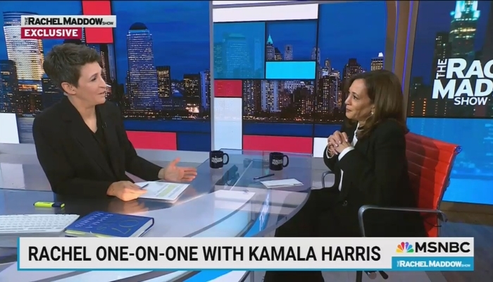 Maddow Dubs Harris 'The Patron Saint of 'I Told You So''