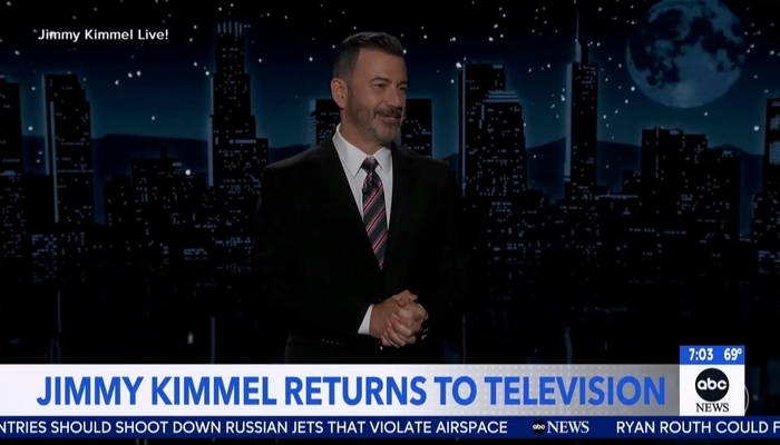 NextImg:Networks Hail Kimmel’s ‘Emotional,’ ‘Passionate,’ ‘Searing,’ ‘Triumphant’ Return