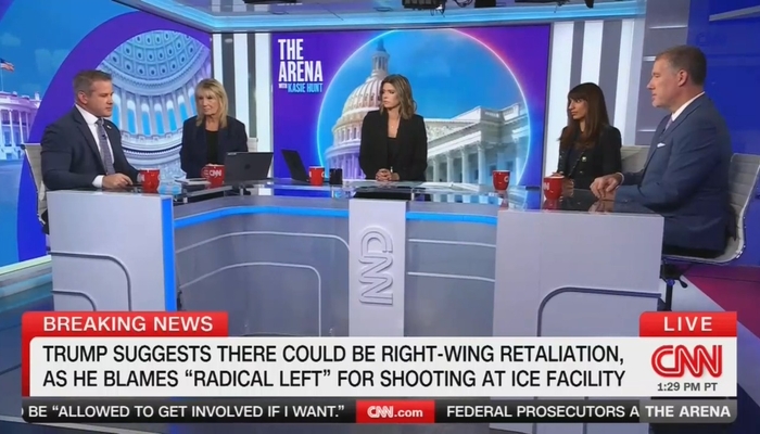NextImg:CNN Panel: ‘No Evidence’ to Far-Left Motive in ICE Attack, Trump to Blame for Violence