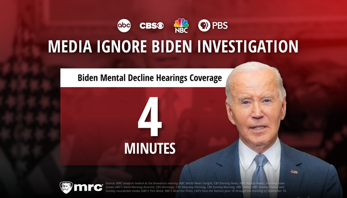 NextImg:ABC/CBS Stubbornly Refuse to Cover Biden Mental Decline Hearings, NBC/PBS Air 4 Minutes