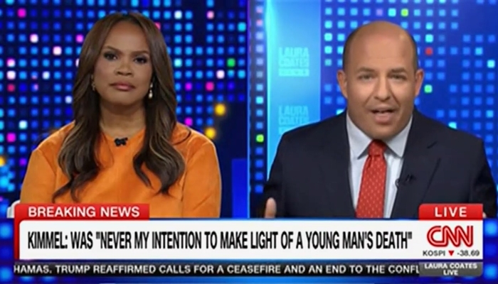 NextImg:OF COURSE: CNN’s Brian Stelter GUSHES over Jimmy Kimmel’s Return