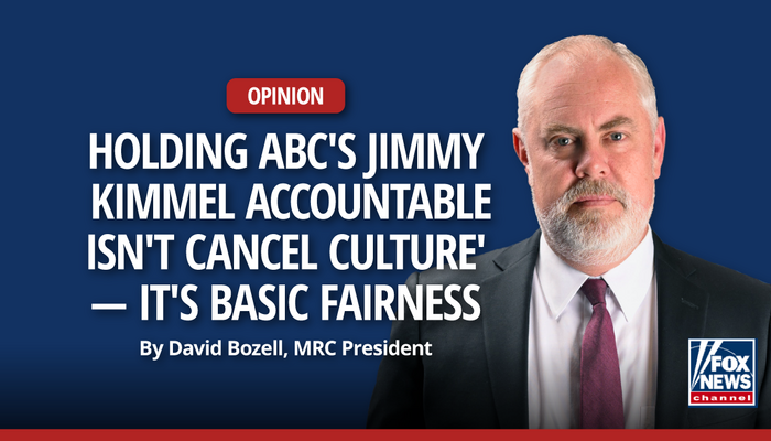 MRC’s David Bozell Sounds Off Over Kimmel Suspension in Fox Column