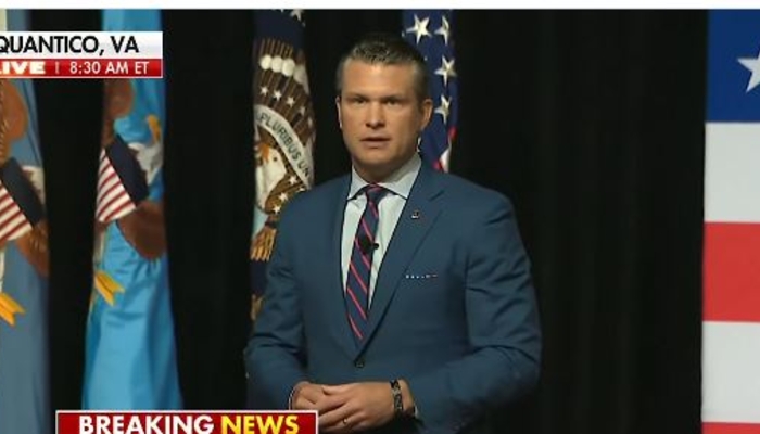 NextImg:Sec. Hegseth: ‘No More Identity Months, DEI Offices, Dudes in Dresses,’ ‘Climate Worship’