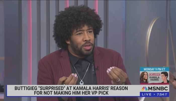 MSNBC Host Defends Kamala Bumping Buttigieg: 'Too Much For Americans To Swallow'