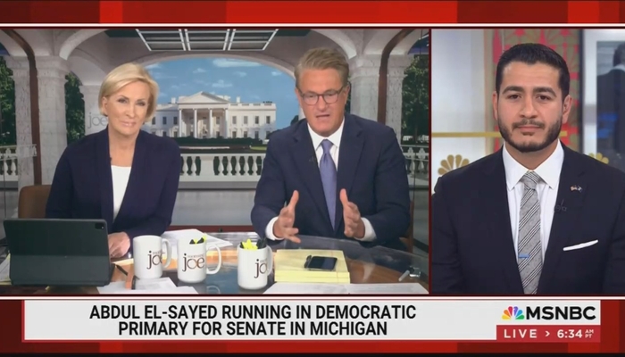 Scarborough Sounds Like a Bernie Bro Interviewing Far-Left 'Populist' Candidate