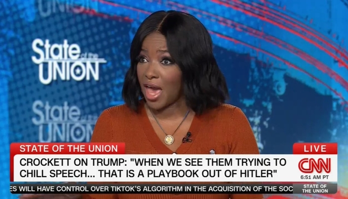 NextImg:Dana Bash Sits Back as Jasmine Crockett Incites Further Violence Against Conservatives