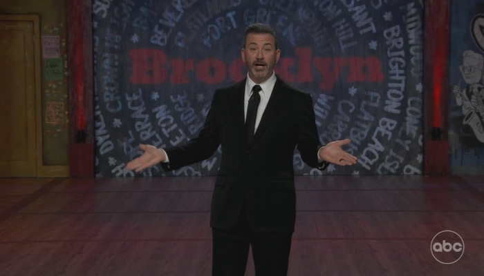 NextImg:Kimmel Disparages ICE, Says Super Bowl Presence Is About Tackling Brown People