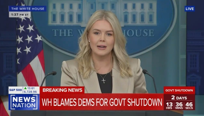 NextImg:Leavitt Hits Back at Journos Upset GOP Pointing Out Dems Back Free Care for Illegals
