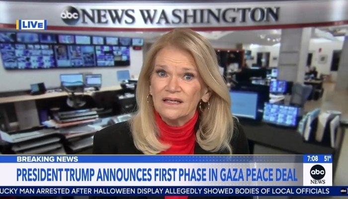 NextImg:ABC, NBC Morning Shows Hail Trump’s ‘Huge,’ ‘Remarkable’ Peace Deal with Israel, Hamas