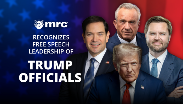 MRC Recognizes Free Speech Leadership of Trump Officials: Trump, Vance, Rubio, Kennedy & Others