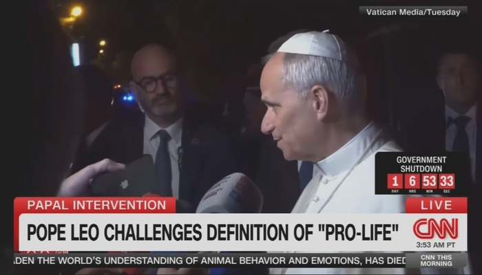 NextImg:No Pro-Life Voice on CNN Panel On Pope Leo on Abortion and Death Penalty