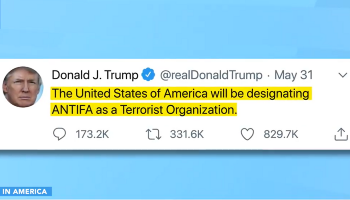 NPR Only Sees 'Danger' in Trump Designating Violent Antifa as Terrorists, Not Antifa Itself