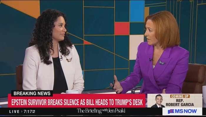 Jen Psaki Exploits Epstein Victim in Failed Attempt to Implicate Trump
