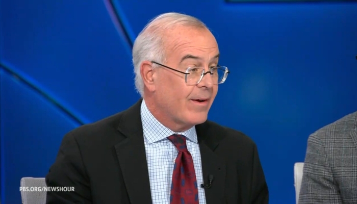 Brooks Claims ‘Gigantic Portraits’ Of Trump Remind Him Of ‘The Stalin Era’