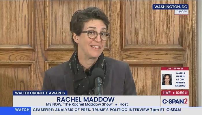 At Cronkite Awards, Rachel Maddow Chews the Scenery as Democracy's Drama Queen