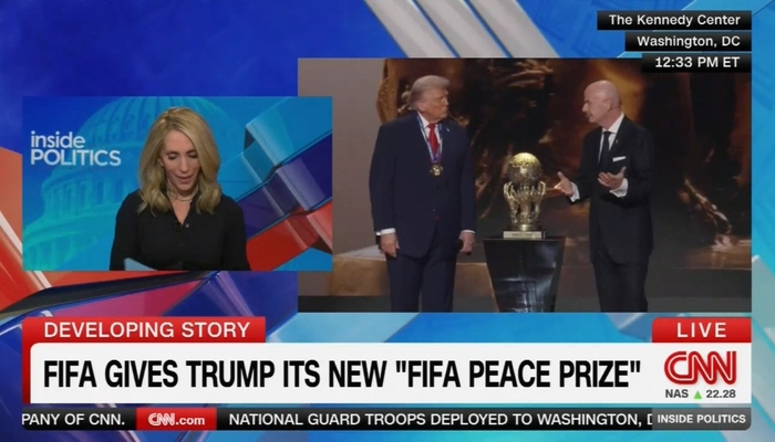 Amid Chuckles, CNN Dumps Out Early From 'FIFA Peace Prize' Presentation To Trump
