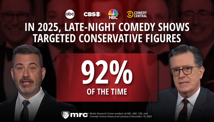 No Laughing Matter: Comedy Shows Tell 92% Of Their Jokes About Conservatives