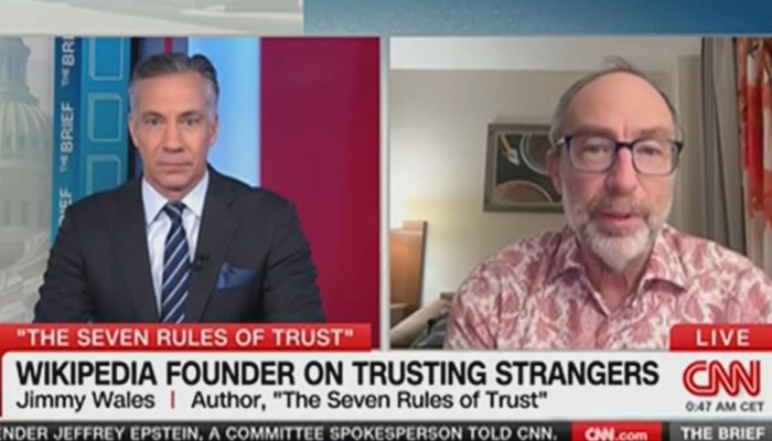 Wikipedia’s Jimmy Wales Claims No Ban on Right-Leaning Sources, Describes One Anyway