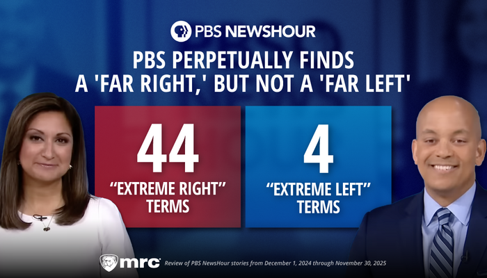 STUDY: PBS News Hour Labeling's Still 'Hard-Line' Hostile Against Conservatives